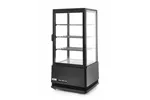 Witryna chłodnicza nastawna, 78 l, czarny, 230V/170W, 444x397x940mm Arktic 233658