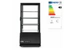 Witryna chłodnicza nastawna, 78 l, czarny, 230V/170W, 444x397x940mm Arktic 233658