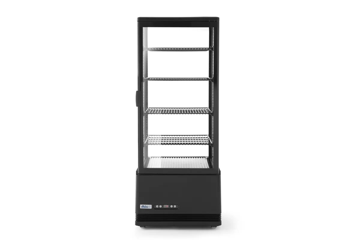 Witryna chłodnicza nastawna, 98 l, czarny, 230V/210W, 444x397x1100mm Arktic 233269