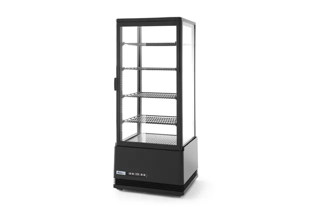 Witryna chłodnicza nastawna, 98 l, czarny, 230V/210W, 444x397x1100mm Arktic 233269