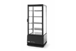 Witryna chłodnicza nastawna, 98 l, czarny, 230V/210W, 444x397x1100mm Arktic 233269