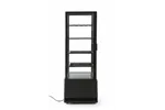 Witryna chłodnicza nastawna, 98 l, czarny, 230V/210W, 444x397x1100mm Arktic 233269
