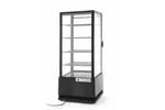 Witryna chłodnicza nastawna, 98 l, czarny, 230V/210W, 444x397x1100mm Arktic 233269