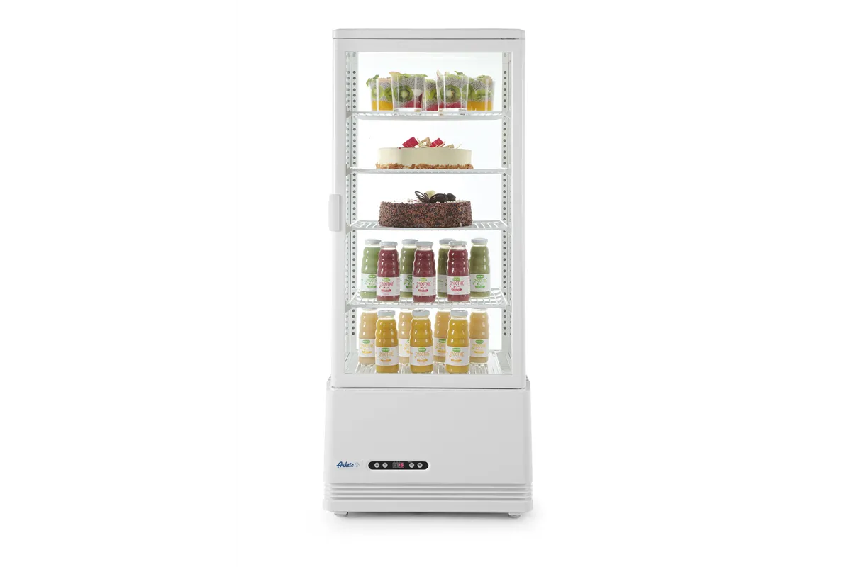 Witryna chłodnicza nastawna, 98 l, biały, 230V/210W, 444x397x1100mm Arktic 233665