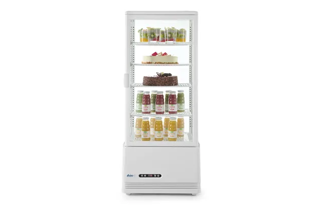 Witryna chłodnicza nastawna, 98 l, biały, 230V/210W, 444x397x1100mm Arktic 233665