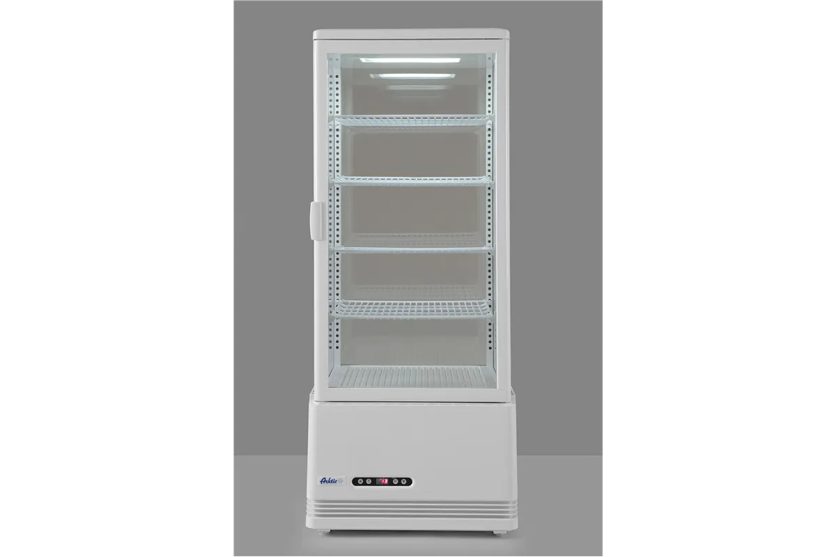 Witryna chłodnicza nastawna, 98 l, biały, 230V/210W, 444x397x1100mm Arktic 233665