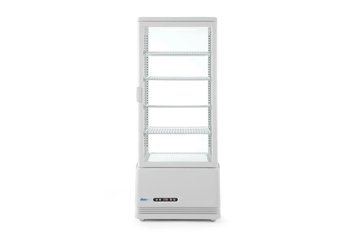 Witryna chłodnicza nastawna, 98 l, biały, 230V/210W, 444x397x1100mm Arktic 233665