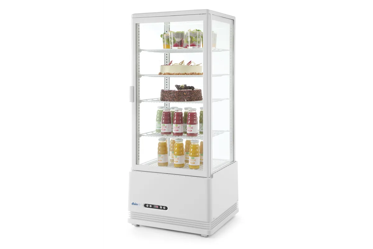 Witryna chłodnicza nastawna, 98 l, biały, 230V/210W, 444x397x1100mm Arktic 233665