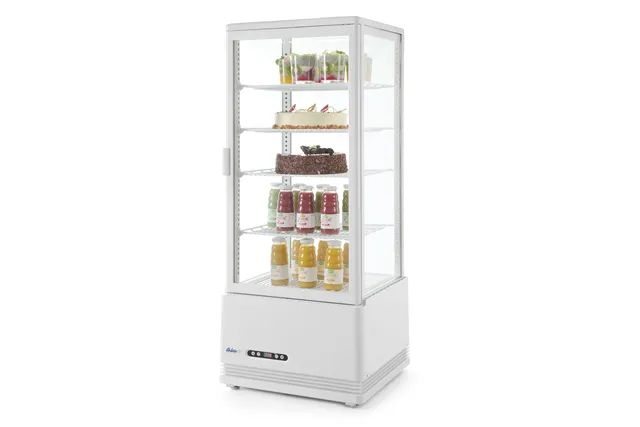 Witryna chłodnicza nastawna, 98 l, biały, 230V/210W, 444x397x1100mm Arktic 233665