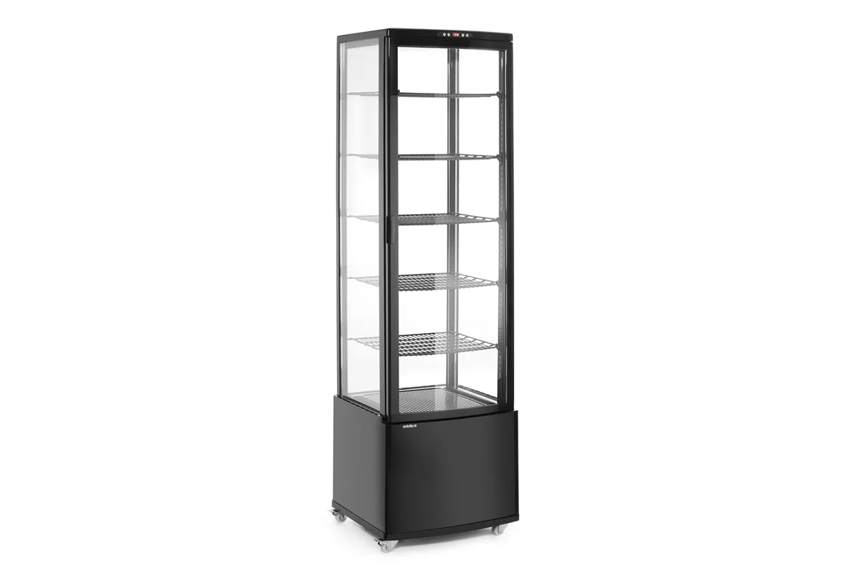 Witryna chłodnicza, 270 l, czarny, 230V/290W, 556x526x1913mm Arktic 233290