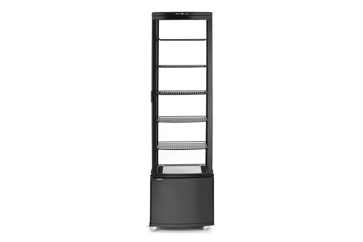 Witryna chłodnicza, 270 l, czarny, 230V/290W, 556x526x1913mm Arktic 233290