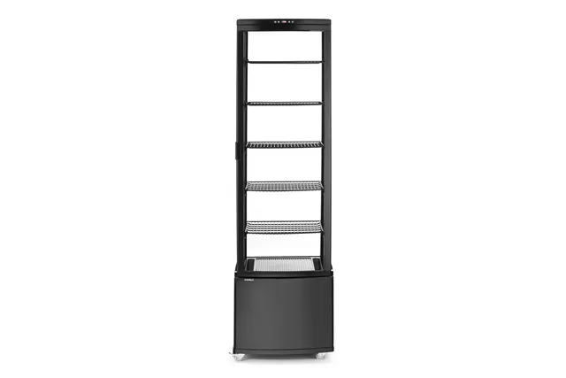 Witryna chłodnicza, 270 l, czarny, 230V/290W, 556x526x1913mm Arktic 233290