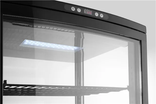 Witryna chłodnicza, 270 l, czarny, 230V/290W, 556x526x1913mm Arktic 233290