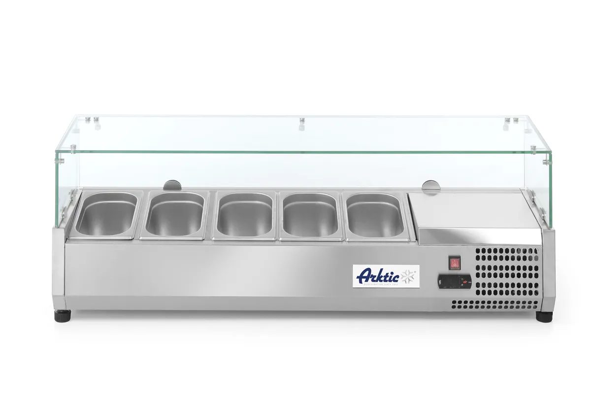Nadstawa chłodnicza GN 1/4, 5x GN 1/4, 230V/180W, 1205x335x460mm Arktic 232903