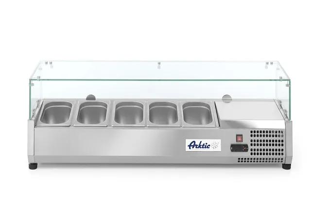 Nadstawa chłodnicza GN 1/4, 5x GN 1/4, 230V/180W, 1205x335x460mm Arktic 232903