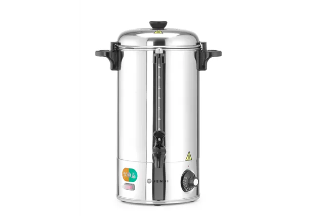 Warnik do wody o pojedynczych ściankach, 9L, srebrny, 230V/2200W, 340x227x468mm HENDI 209882
