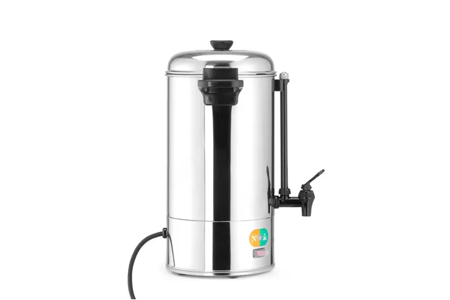 Warnik do wody o pojedynczych ściankach, 9L, srebrny, 230V/2200W, 340x227x468mm HENDI 209882