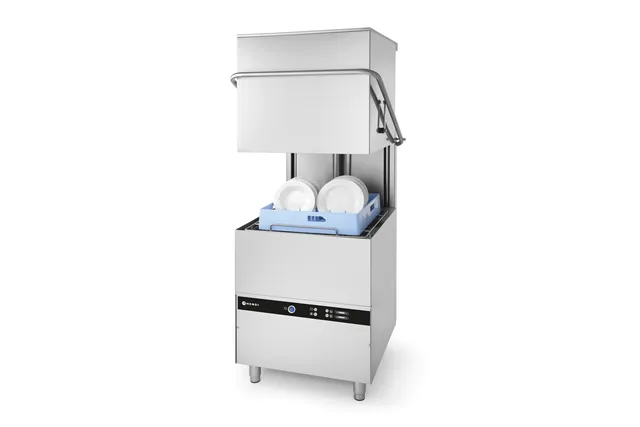 Zmywarka kapturowa 50x50 – sterowana elektromechanicznie, 400V/8600W, 745x900x1406mm HENDI 230312