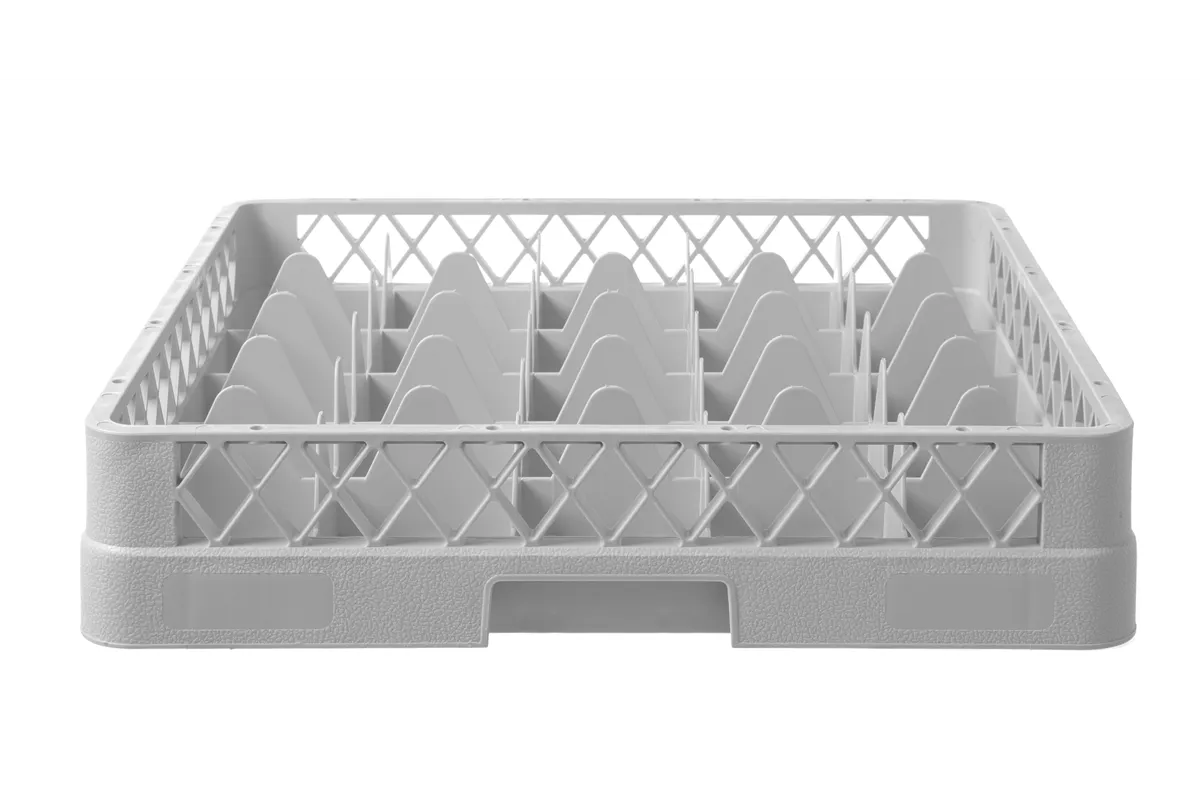 Kosz do szkła 500×500 mm, 25 przegródek – 90x90 mm, 500x500x104mm HENDI 877036