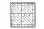 Kosz do szkła 500×500 mm, 16 przegródek – 113x113 mm, 500x500x104mm HENDI 877043