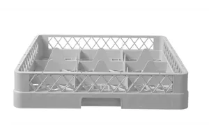 Kosz do szkła 500×500 mm, 9 przegródek – 150x150 mm, 500x500x104mm HENDI 877050