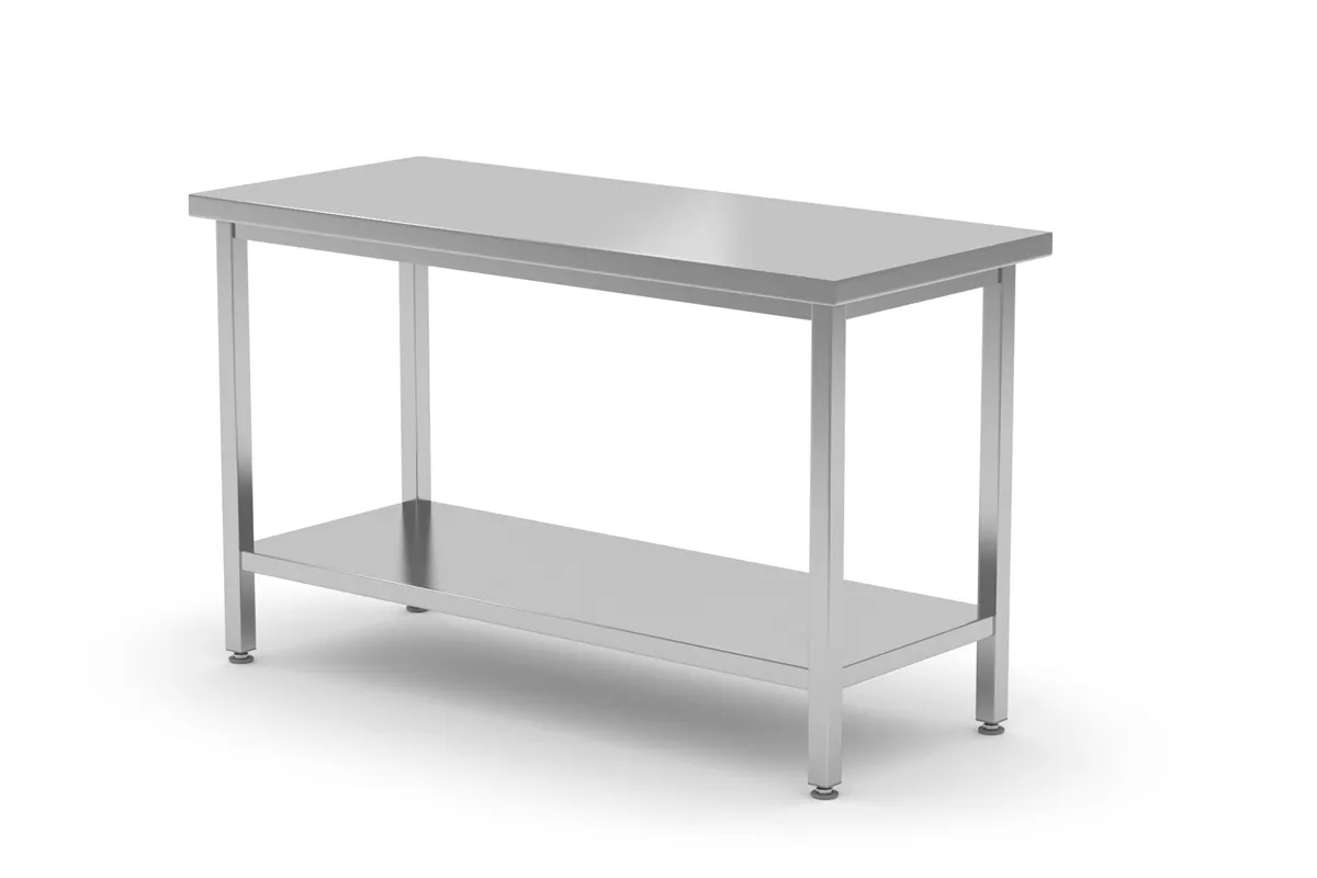 Stół centralny z półką – skręcany, Profi Line, 1600x700x850mm HENDI 810736