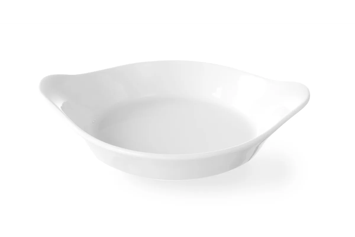 Półmisek do zapiekania okrągły z uchwytami, 0,15L, 185x152x40mm HENDI 785904