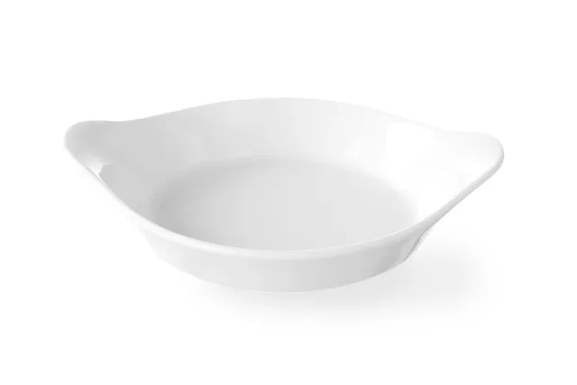 Półmisek do zapiekania okrągły z uchwytami, 0,15L, 185x152x40mm HENDI 785904