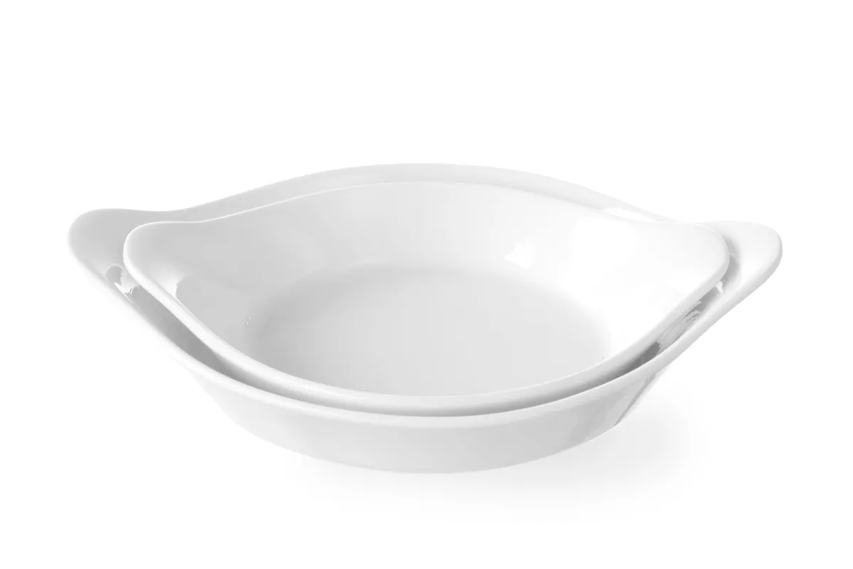 Półmisek do zapiekania okrągły z uchwytami, 0,15L, 185x152x40mm HENDI 785904