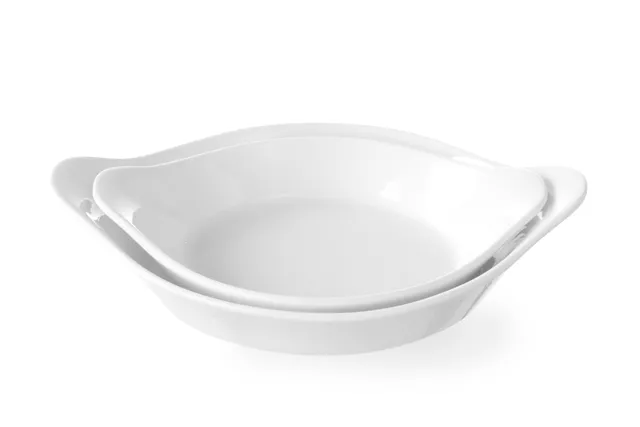 Półmisek do zapiekania okrągły z uchwytami, 0,15L, 185x152x40mm HENDI 785904
