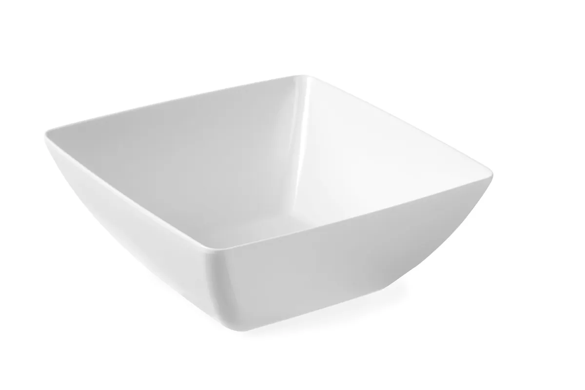Miska kwadratowa, biały, 270x270x105mm HENDI 561584