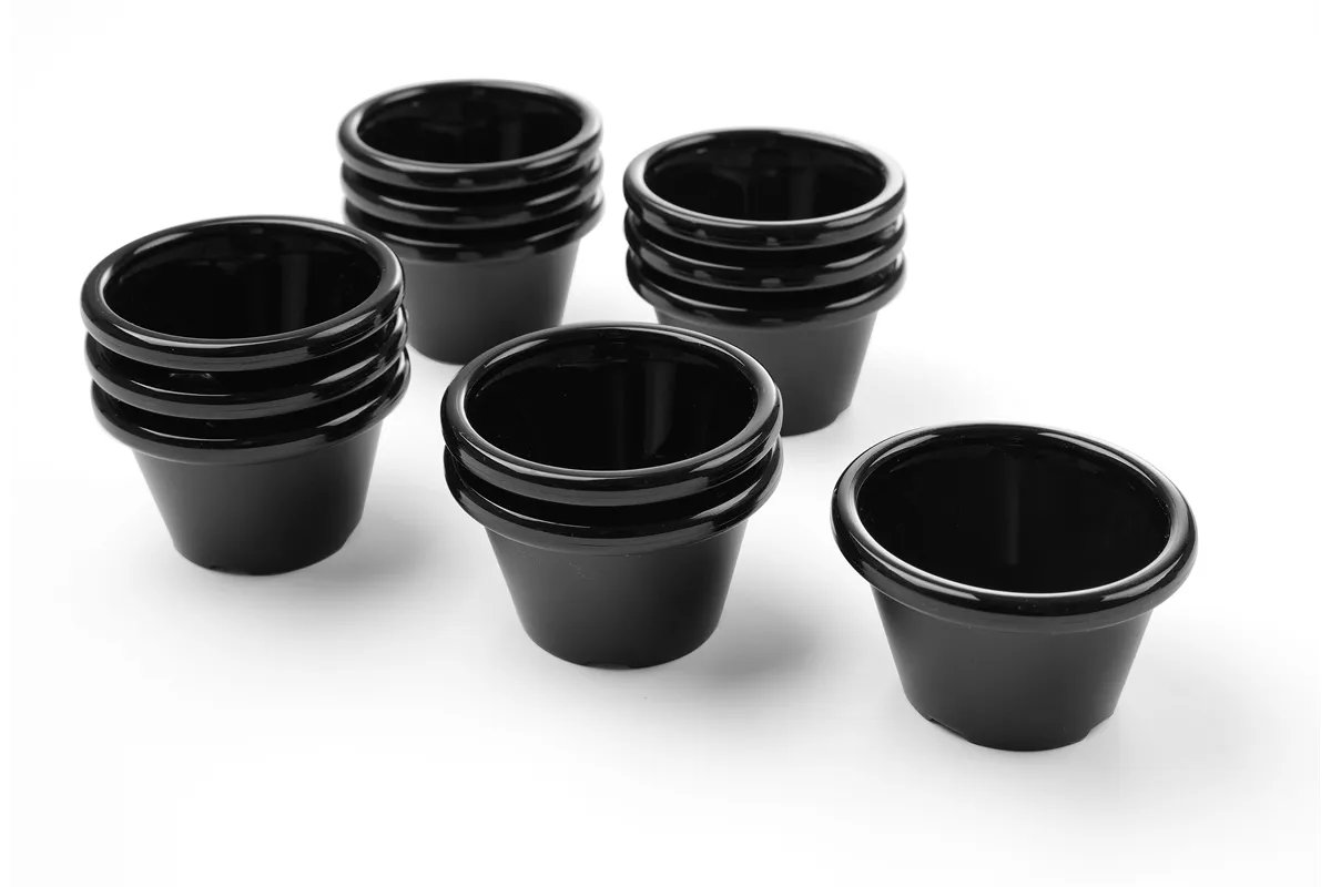 Miseczka ramekin, 0,045L, czarny, 12 szt., ⌀60x35mm HENDI 565605