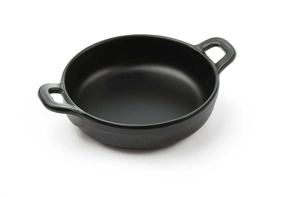 Rondelek czarny Little Chef mini okrągły, czarny, 150x115x37mm HENDI 564523