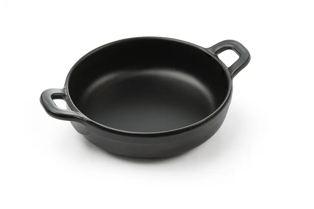 Rondelek czarny Little Chef mini okrągły, czarny, 150x115x37mm HENDI 564523