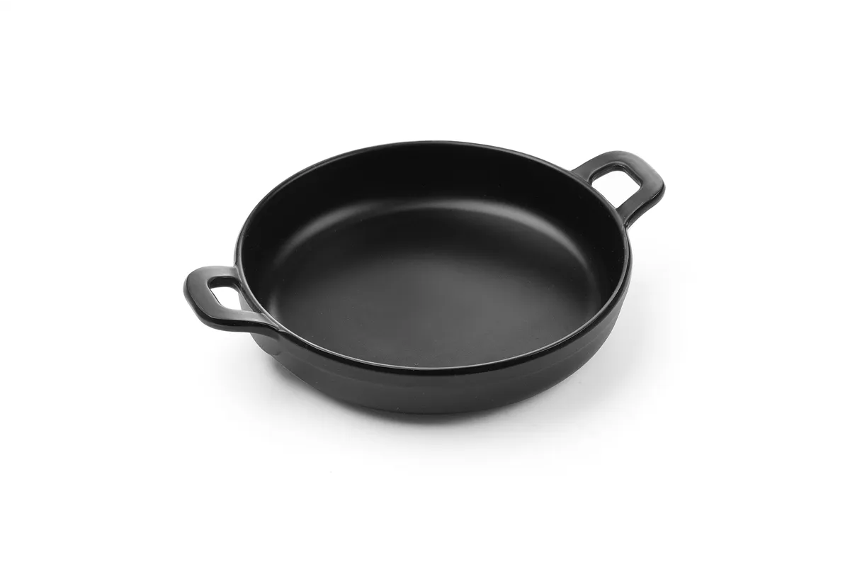 Rondelek czarny Little Chef mini okrągły, czarny, 189x147x37mm HENDI 564530