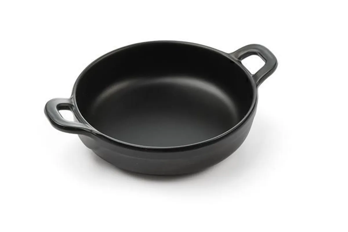 Rondelek czarny Little Chef mini okrągły, czarny, 189x147x37mm HENDI 564530