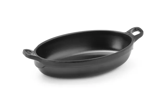Rondelek czarny mini owalny Little Chef, czarny, 155x80x37mm Fine Dine 564547