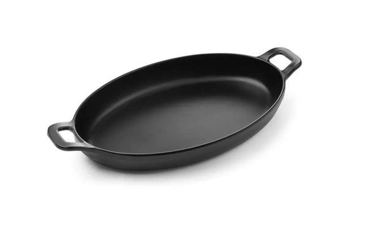 Rondelek czarny mini owalny Little Chef, czarny, 263x140x37mm Fine Dine 564554