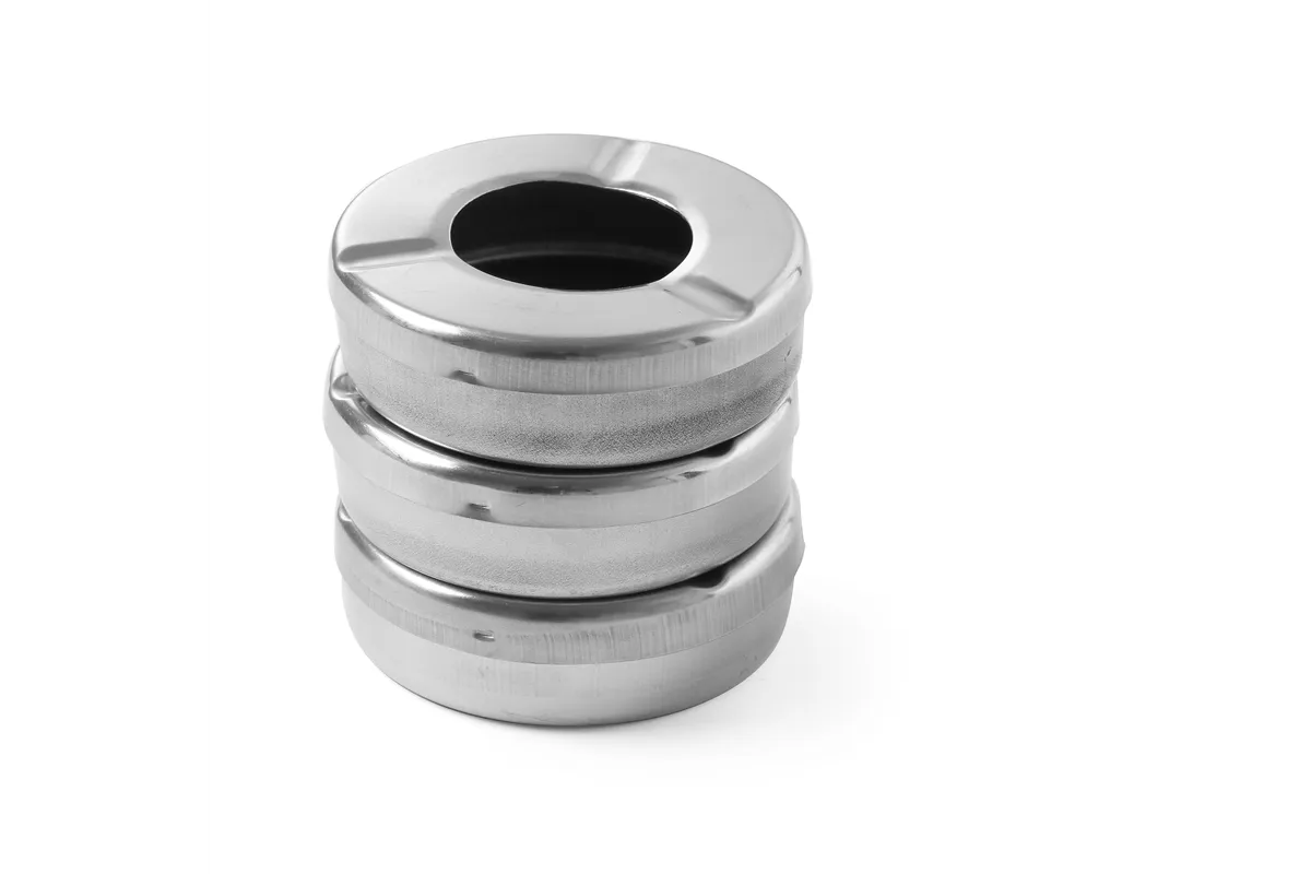 Popielnica z pokrywką, 3 szt., ⌀90x28mm HENDI 440490