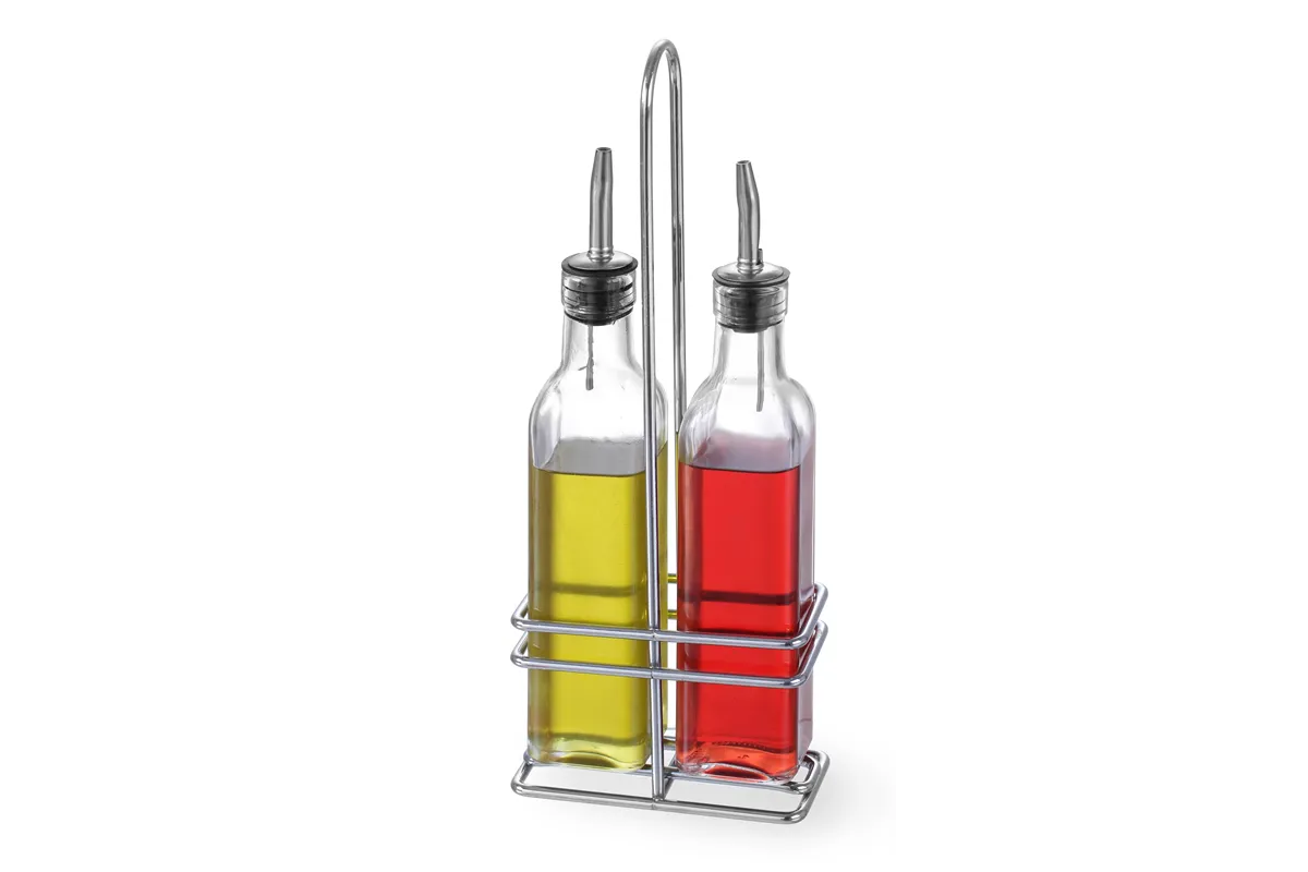 Zestaw do oliwy i octu, 2x0,237L, 0,47L, 115x60x325mm HENDI 460245