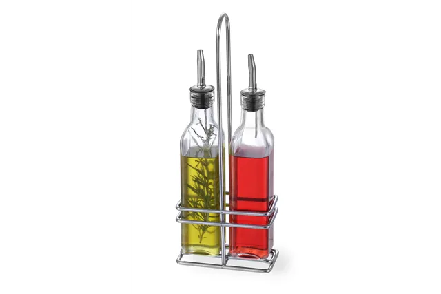 Zestaw do oliwy i octu, 2x0,237L, 0,47L, 115x60x325mm HENDI 460245