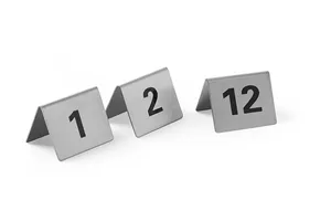 Tabliczka informacyjna z numerem, Numer 1-12, 50x35x40mm HENDI 663844