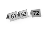 Tabliczka informacyjna z numerem, Numer 61-72, 50x35x40mm HENDI 663899