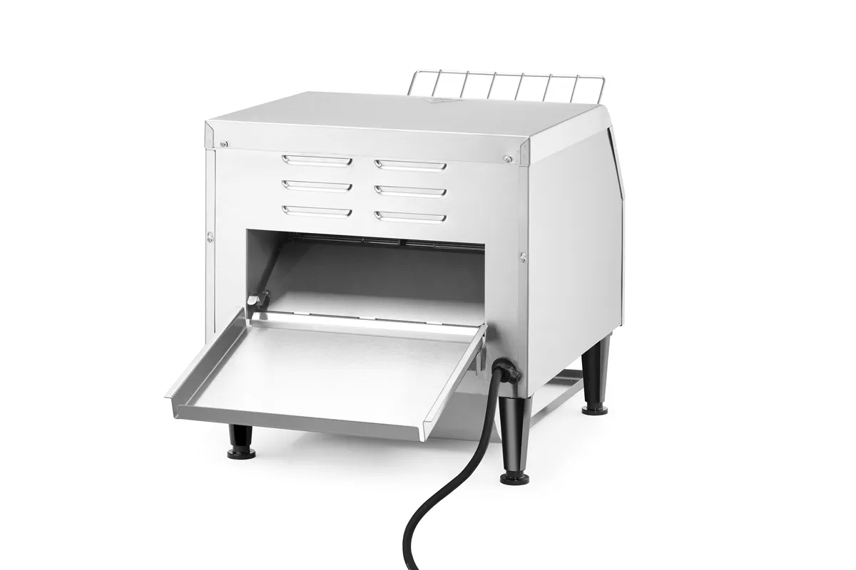 Toster przelotowy podwójny, srebrny, 230V/2240W, 418x365x390mm HENDI 261309