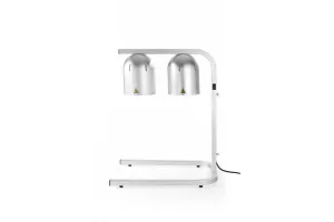 Lampa do podgrzewania potraw, podwójna, srebrny, 230V/250W, 453x360x790mm HENDI 273906