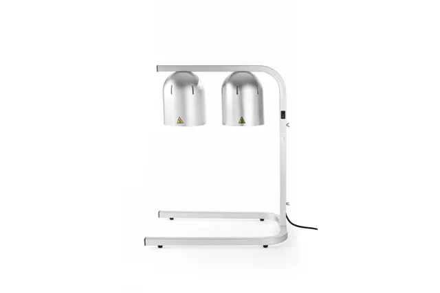 Lampa do podgrzewania potraw, podwójna, srebrny, 230V/250W, 453x360x790mm HENDI 273906