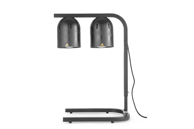 Lampa do podgrzewania potraw, podwójna, czarny, 230V/250W, 453x360x790mm HENDI 273913