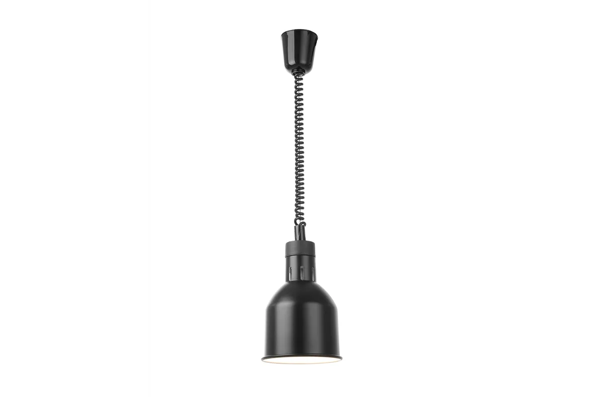 Lampa do podgrzewania potraw wisząca, cylindryczna, czarny, 230V/250W, ⌀175x250mm HENDI 273852