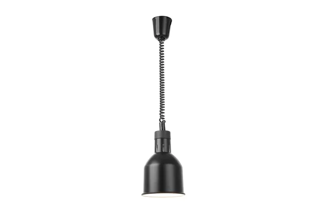 Lampa do podgrzewania potraw wisząca, cylindryczna, czarny, 230V/250W, ⌀175x250mm HENDI 273852