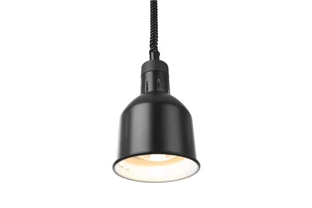 Lampa do podgrzewania potraw wisząca, cylindryczna, czarny, 230V/250W, ⌀175x250mm HENDI 273852